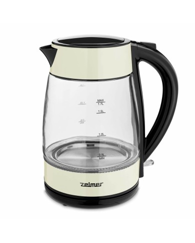 Bollitore Zelmer ZCK8011I Giallo Nero Vetro 2200 W 1,7 L Bollitore Zelmer ZCK8011I Giallo Nero Vetro 2200 W 1,7 L