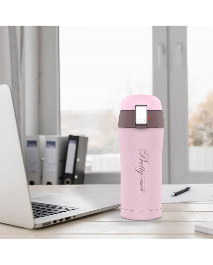 Thermos Feel Maestro MR-1643-30C Rosa Acciaio inossidabile Caucciù Plastica 300 ml