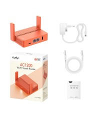 Router Cudy AC1200 Arancio RJ45 Ethernet LAN Wi-Fi Router Cudy AC1200 Arancio RJ45 Ethernet LAN Wi-Fi