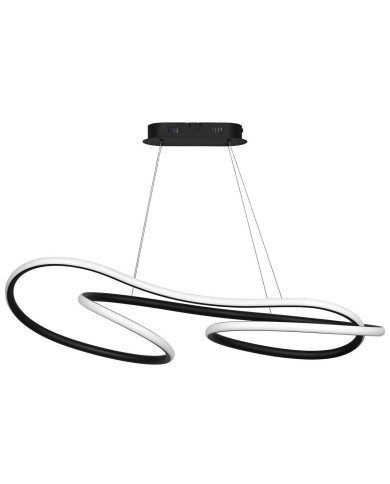 Lampadario Activejet AJE-LARO LW Bianco Nero 64 w 7800 Lm