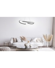 Lampadario Activejet AJE-LARO LW Bianco Nero 64 w 7800 Lm Lampadario Activejet AJE-LARO LW Bianco Nero 64 w 7800 Lm