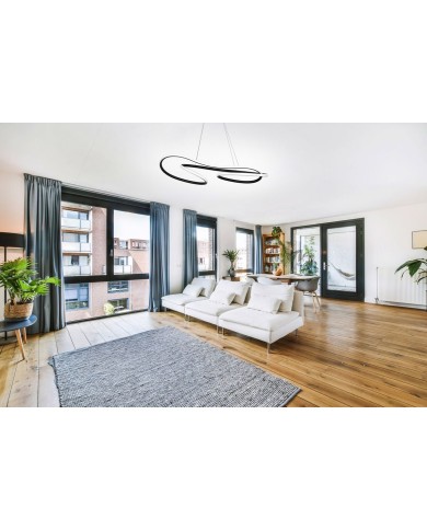 Lampadario Activejet AJE-LARO LW Bianco Nero 64 w 7800 Lm Lampadario Activejet AJE-LARO LW Bianco Nero 64 w 7800 Lm