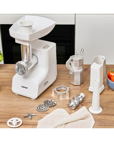 Tritatutto Zelmer ZMM3511B Bianco Argentato Metallo 1500 W Tritatutto Zelmer ZMM3511B Bianco Argentato Metallo 1500 W