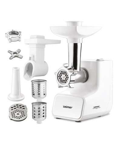 Tritatutto Zelmer ZMM3512B Bianco Argentato Metallo 1500 W Tritatutto Zelmer ZMM3512B Bianco Argentato Metallo 1500 W