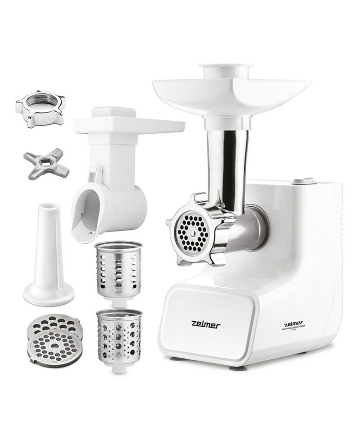 Tritatutto Zelmer ZMM3512B Bianco Argentato Metallo 1500 W