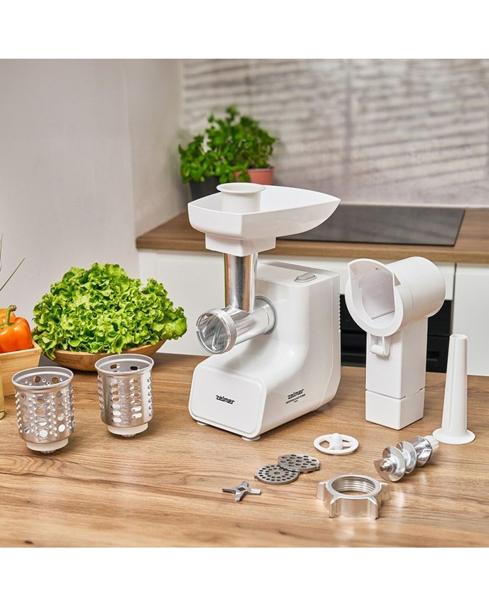 Tritatutto Zelmer ZMM3512B Bianco Argentato Metallo 1500 W