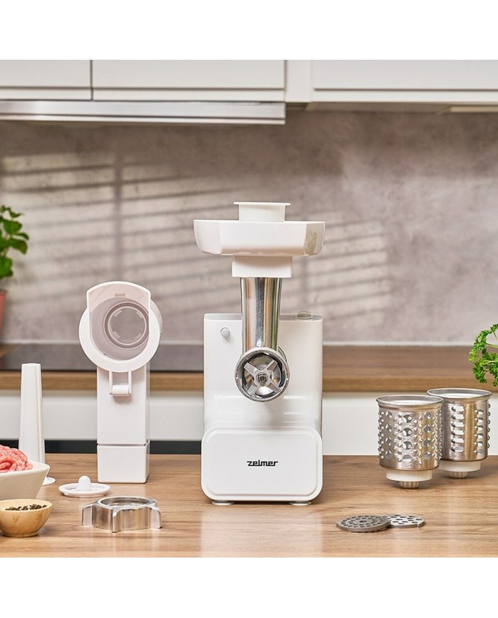 Tritatutto Zelmer ZMM3512B Bianco Argentato Metallo 1500 W