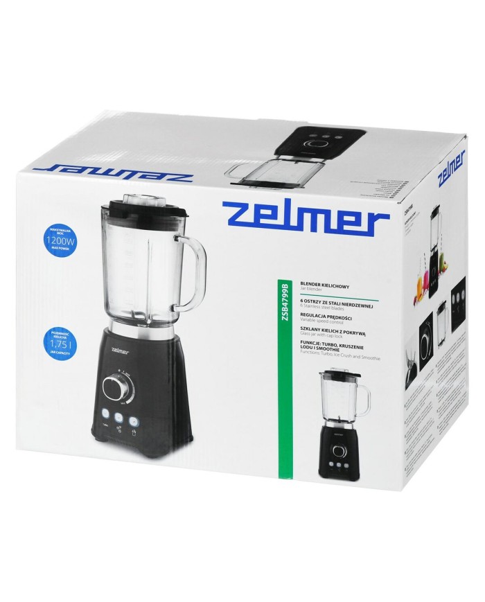 Frullatore Zelmer ZSB4799B Nero Trasparente 1200 W 1,75 L Frullatore Zelmer ZSB4799B Nero Trasparente 1200 W 1,75 L