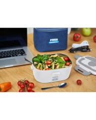 Portavivande Elettrico N'oveen LB715 Bianco Grigio 1,1 L 2 Pezzi Portavivande Elettrico N'oveen LB715 Bianco Grigio 1,1 L 2 Pezzi