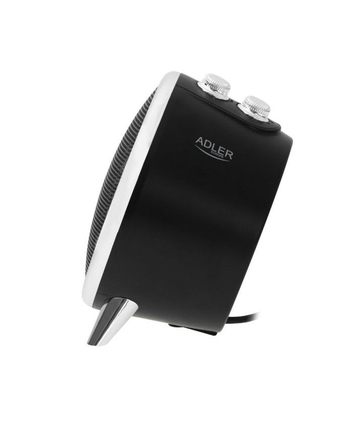 Termoventilatore Portatile Adler AD 7742 Nero Argento 1500 W