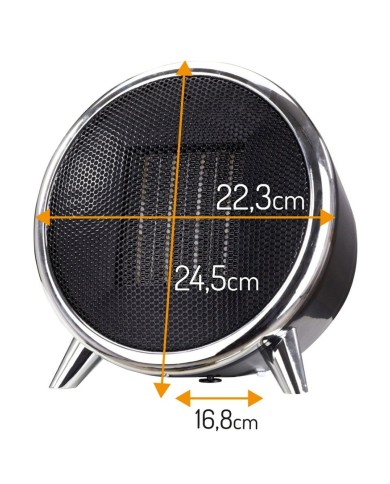 Termoventilatore Portatile Adler AD 7742 Nero Argento 1500 W Termoventilatore Portatile Adler AD 7742 Nero Argento 1500 W