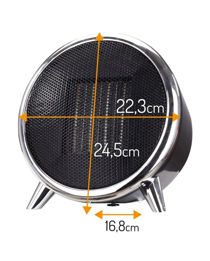 Termoventilatore Portatile Adler AD 7742 Nero Argento 1500 W