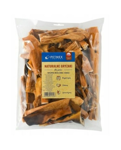 Snack per Cani Petmex Cowhide Carne di manzo e vitello 1 kg Snack per Cani Petmex Cowhide Carne di manzo e vitello 1 kg