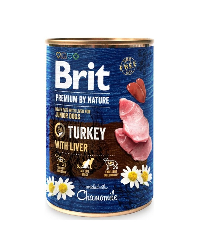 Cibo umido Brit Premium by nature Tacchino 400 g