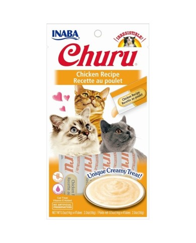 Spuntino per Cat Inaba Churu Pollo 4 x 14 g Spuntino per Cat Inaba Churu Pollo 4 x 14 g