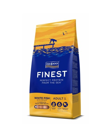 mangime FISH4DOGS Finest Ocean White fish S Pesce 6 Kg