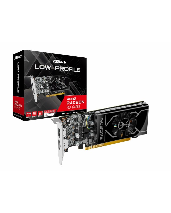 Scheda Grafica ASRock LP Radeon RX 6400 GDDR6