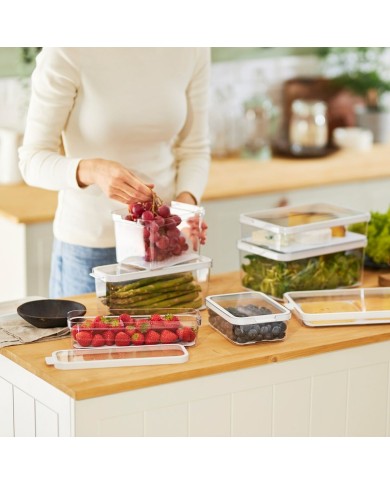 Contenitore per Conservare gli Alimenti Rotho Rondo Cauma Bianco Trasparente 1,2 L Contenitore per Conservare gli Alimenti Rotho Rondo Cauma Bianco Trasparente 1,2 L