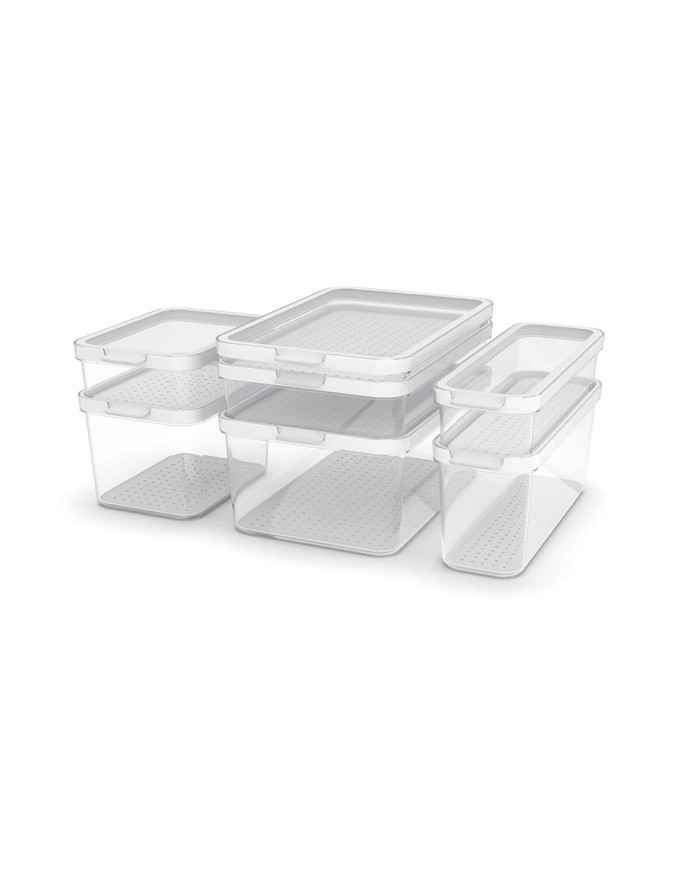 Contenitore per Conservare gli Alimenti Rotho Rondo Cauma Bianco Trasparente 1,2 L