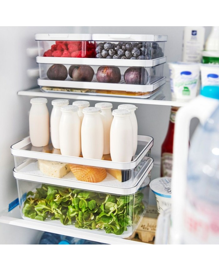 Contenitore per Conservare gli Alimenti Rotho Rondo Cauma Bianco Trasparente 1,2 L