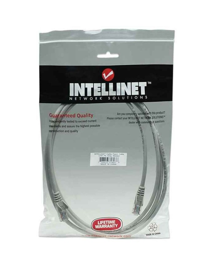 Cavo di Rete Rigido UTP Categoria 6 Intellinet 318976 Grigio 2 m