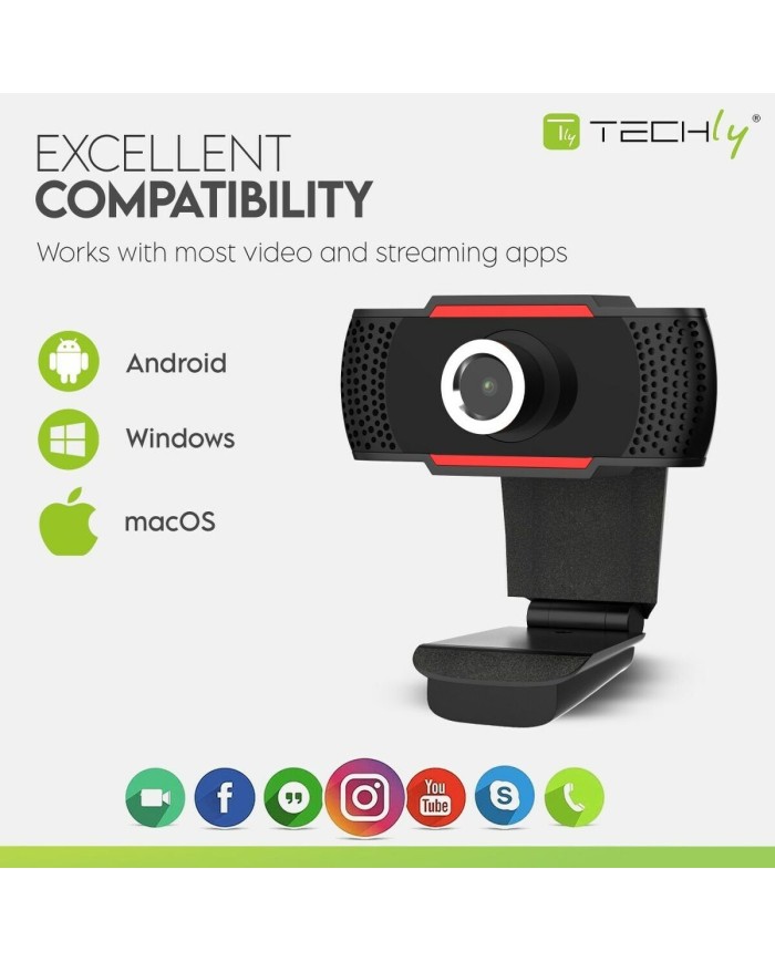 Webcam Techly 361438 Full HD (1)