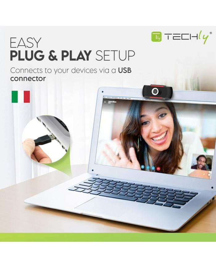 Webcam Techly 361438 Full HD (1)