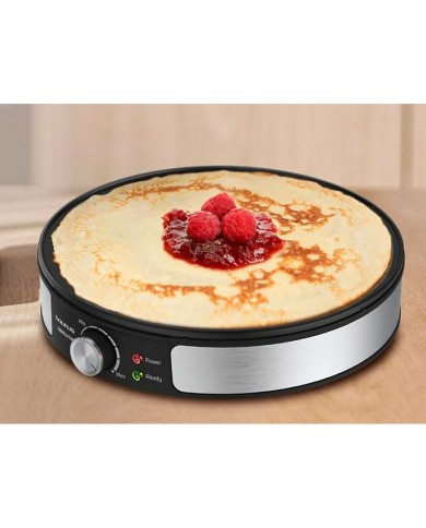 Piastra per Crepe Taurus 968384000 Nero Acciaio Piastra per Crepe Taurus 968384000 Nero Acciaio