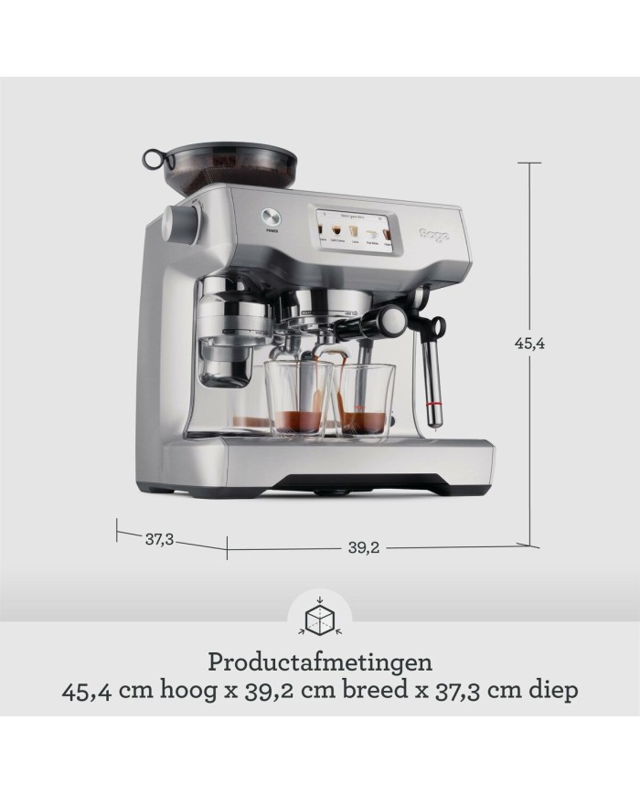 Caffettiera superautomatica Sage SES990BTR4EEU1 Nero Acciaio 2400 W 15 bar 2,5 L