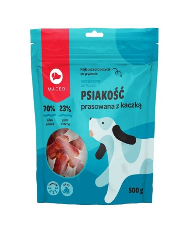 Snack per Cani Maced MACED Pressed bone with duck - masticable para perros - 500g Anatra 500 g Snack per Cani Maced MACED Pressed bone with duck - masticable para perros - 500g Anatra 500 g