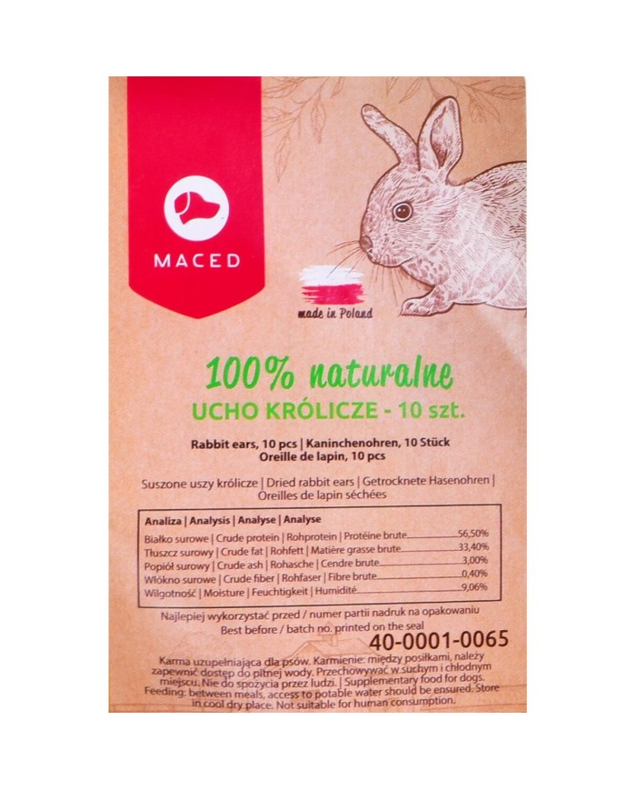 Snack per Cani Maced Orejas 300 g