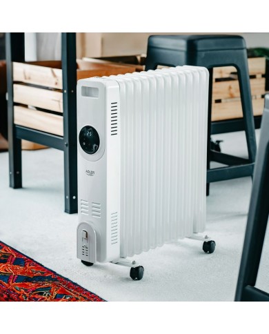 Radiatore a Olio Adler AD 7826 Bianco 2500 W Radiatore a Olio Adler AD 7826 Bianco 2500 W