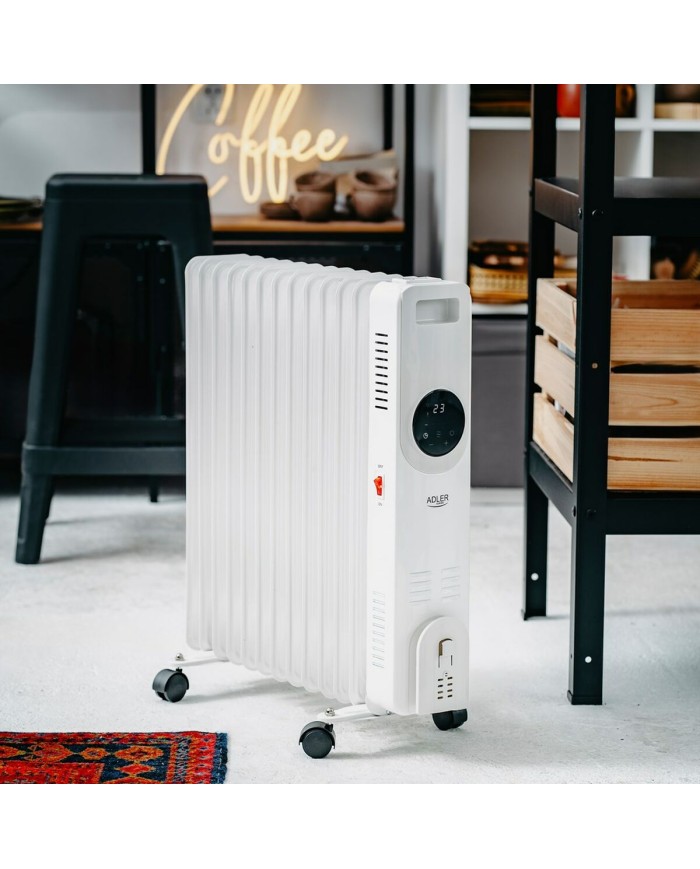 Radiatore a Olio Adler AD 7826 Bianco 2500 W