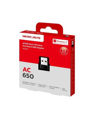 Adattatore di Rete Mercusys MA20N Adattatore di Rete Mercusys MA20N