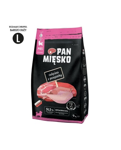 mangime PAN MIĘSKO L Carne di vitello 9 kg