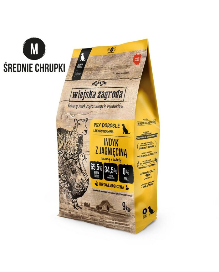 mangime WIEJSKA ZAGRODA Turkey with lamb M Tacchino 9 kg mangime WIEJSKA ZAGRODA Turkey with lamb M Tacchino 9 kg
