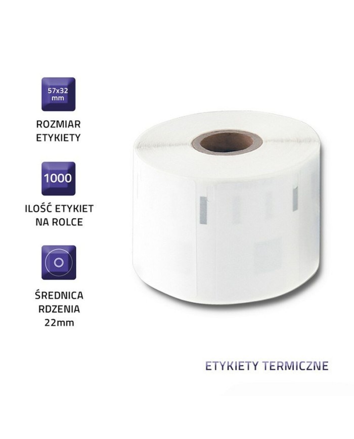 Nastro per Stampante a Matrice Originale Qoltec Bianco Nero