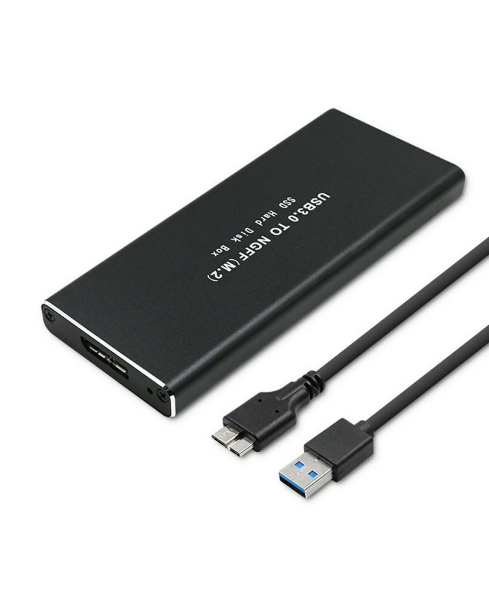 Scatola Esterna Qoltec 51854 Nero Scatola Esterna Qoltec 51854 Nero