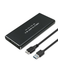 Scatola Esterna Qoltec 51854 Nero Scatola Esterna Qoltec 51854 Nero