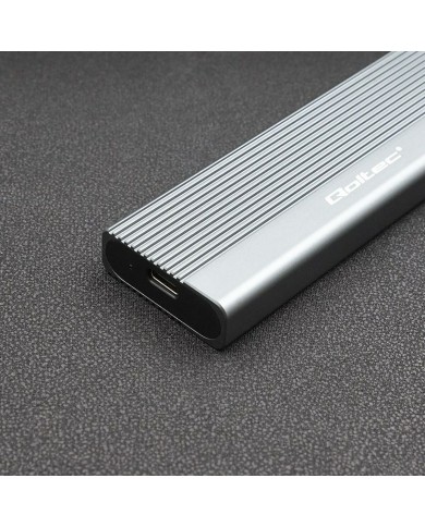 Scatola Esterna Qoltec 52267 Grigio Scatola Esterna Qoltec 52267 Grigio