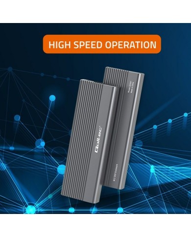 Scatola Esterna Qoltec 52267 Grigio Scatola Esterna Qoltec 52267 Grigio