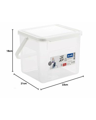 Recipiente-contenitore Rotho Basic Bianco Trasparente 4,5 L Recipiente-contenitore Rotho Basic Bianco Trasparente 4,5 L