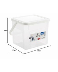 Recipiente-contenitore Rotho Basic Bianco Trasparente 4,5 L Recipiente-contenitore Rotho Basic Bianco Trasparente 4,5 L