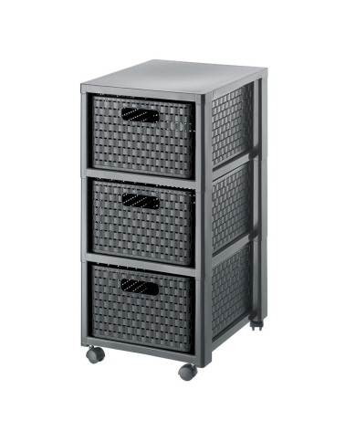 Scaffale Rotho Country Antracite polipropilene Plastica