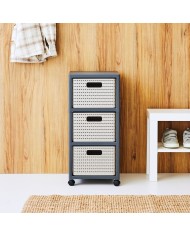 Scaffale Rotho Country Antracite polipropilene Plastica