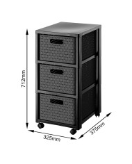 Scaffale Rotho Country Antracite polipropilene Plastica