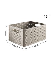 Scaffale Rotho Country Antracite polipropilene Plastica