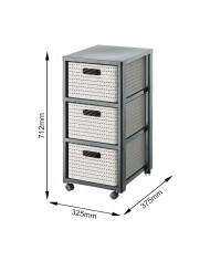 Scaffale Rotho Country Antracite polipropilene Plastica