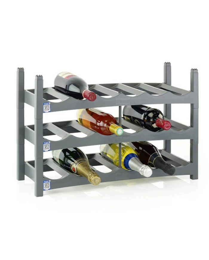 Portabottiglie Rotho VARIO Grigio Portabottiglie Rotho VARIO Grigio