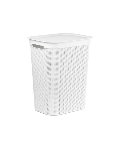 Cesto per i Panni Rotho Brisen Bianco 50 L Plastica